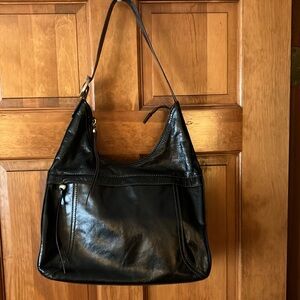 Black Leather Hobo Bag